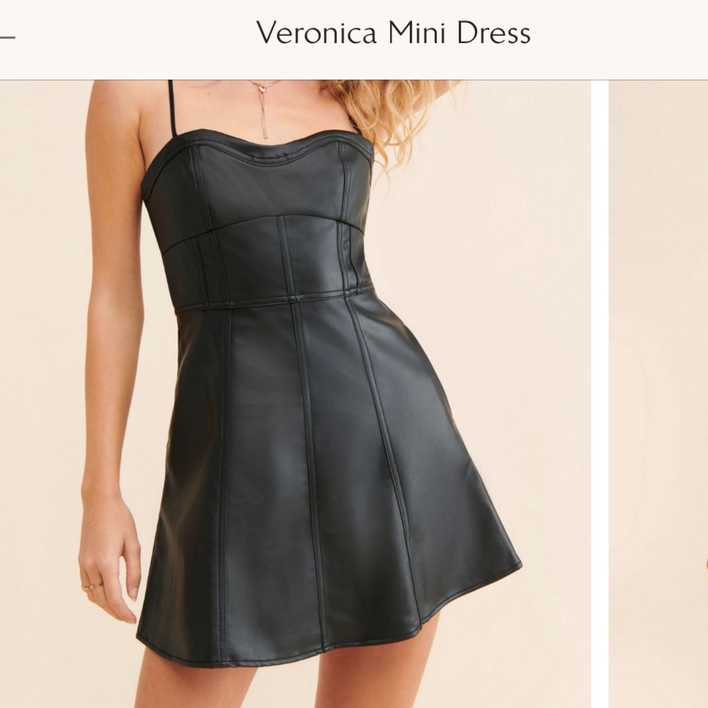 Free People Veronica Black Mini Dress